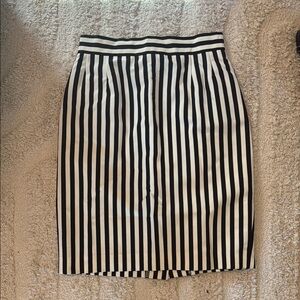 Vintage Escada Striped Knee-Length Skirt Size 6